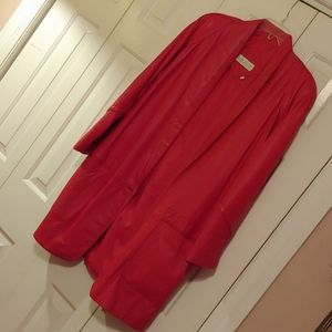 Vintage Red Leather Jacket